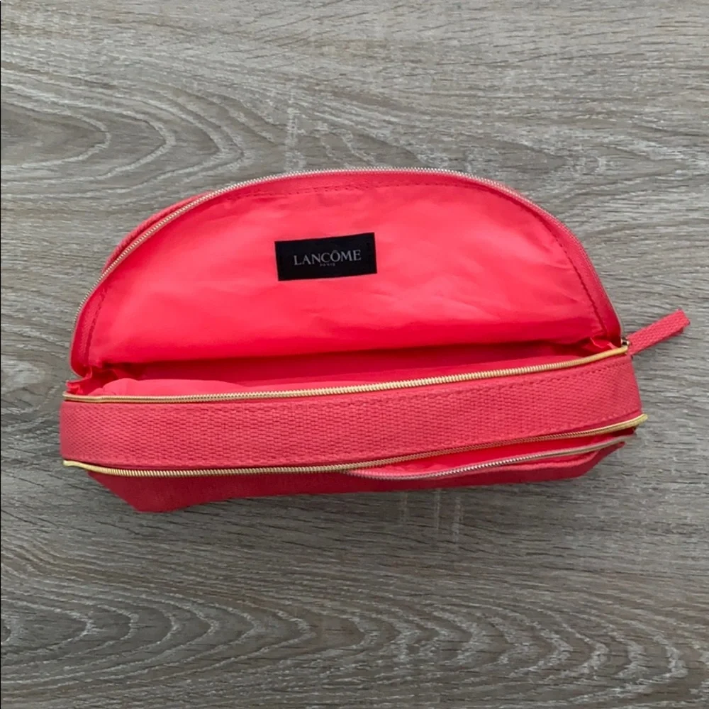 ❤️ Lancome Coral & Gold Cosmetic Case